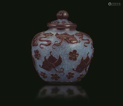 Qianlong mark and the period (1736-1796) A Beijing glass vas...