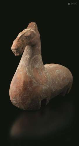 (618-906) A terracotta horse, China, Tang Dynasty