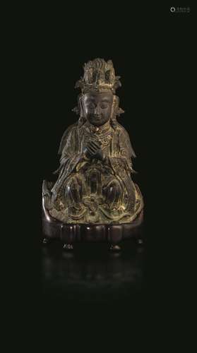 1500s A bronze Guanyin, China, Ming Dynasty