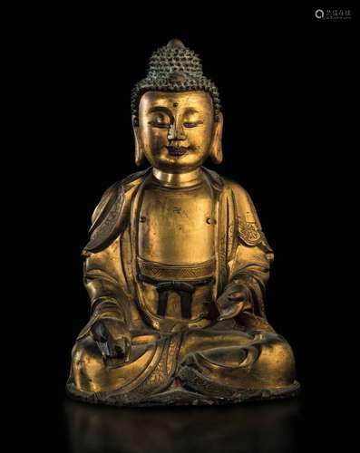 Ming Dynasty, 1500s A bronze Buddha Sakyamuni, China