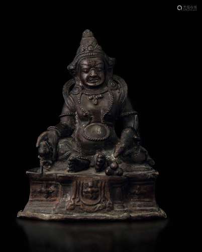 A bronze Sita-Jambhala, Nepal, 1800s