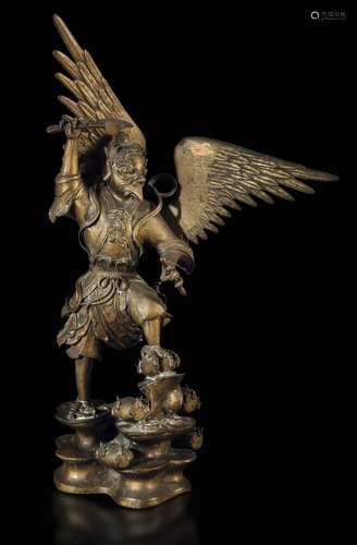 Late 1600s A rare bronze Kakasya, China, Ming Dynasty