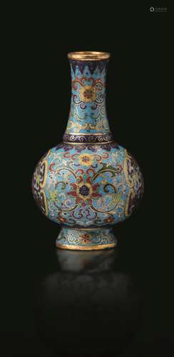 Qianlong period (1736-1796) A cloisonné enamel vase, China, ...