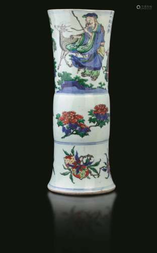 Shunzhi period (1644-1661) A Famille Verte vase, China, Qing...