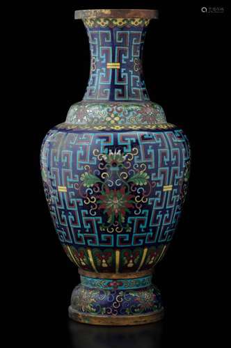 Guangxu period (1875-1908) Two cloisonné vases, China, Qing ...