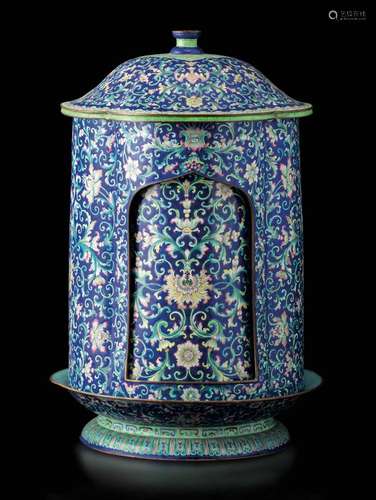 Qianlong period (1736-1796) A Canton enamel lantern, China, ...