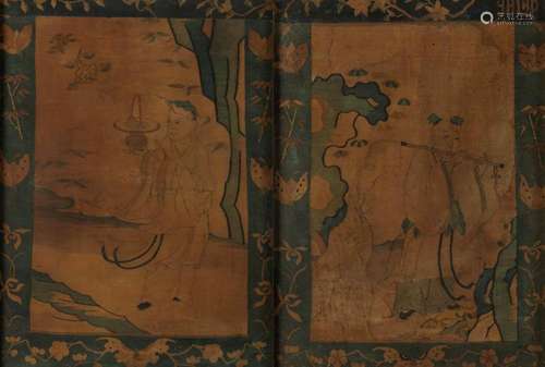 (1279-1368) Two Kesi tapestries, China, Yuan Dynasty