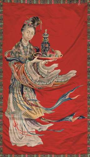 1900s A Kesi with Guanyin, China, Republic