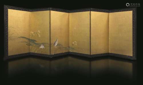 (1868-1912) A six-fold screen, Japan, Meiji period