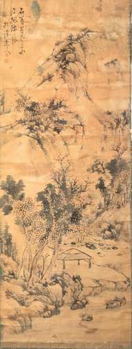 1800s A painting on silk, China, Qing Dynasty