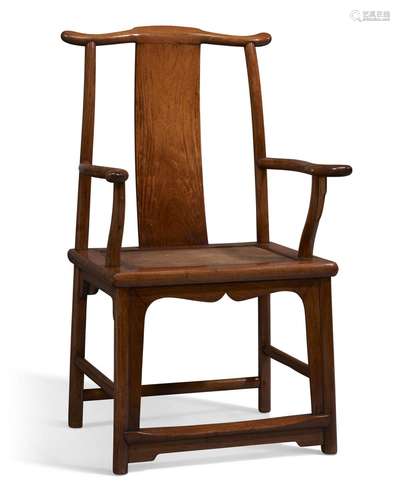 A HUANGHUALI 'OFFICIAL'S HAT' ARMCHAIR