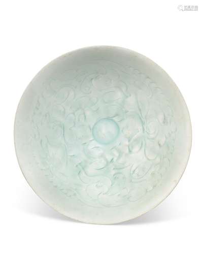 A CARVED QINGBAI 'BOYS’ BOWL