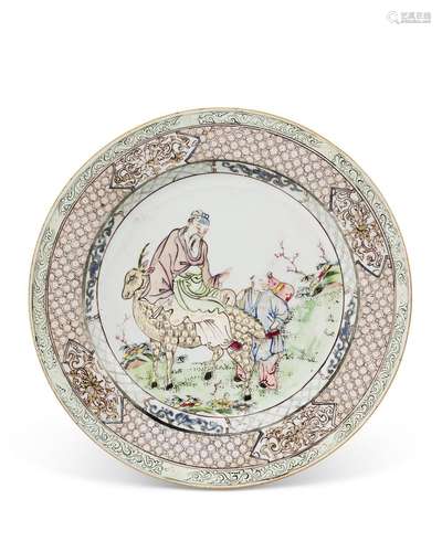 A FAMILLE ROSE DISH