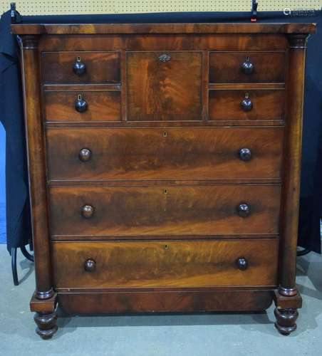 An early Victorian mahogany "Scotch" Chest with &q...