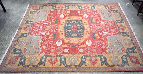 A large Caucasian rug 303 x 246 cm.
