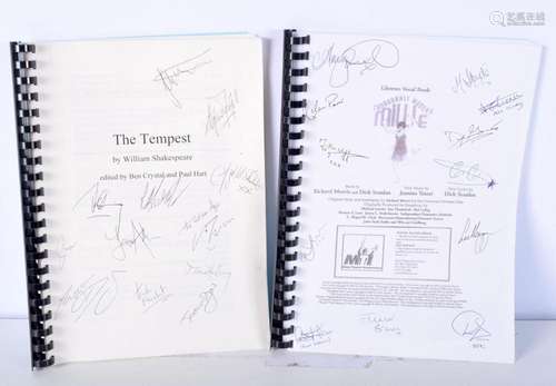 An autographed script of "The Tempest" by Shakespe...