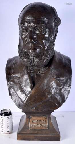 A large bronze of William Crawford (1860 - 1939) by John Cas...