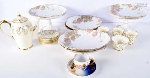 A Staffordshire New Chelsea Tea set together with Haviland T...