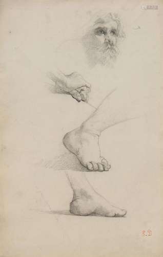 Eugene Delacroix (1798 - 1863) Figural Study