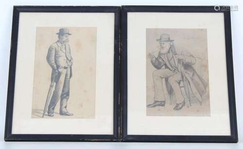 (2) Thomas W. Shields (1849 - 1920) Pencil