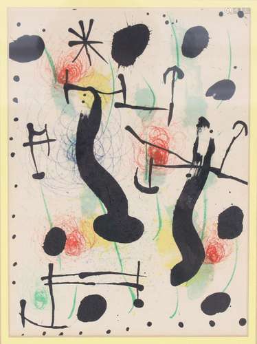 J. Miro "Carnival" Colored Lithograph