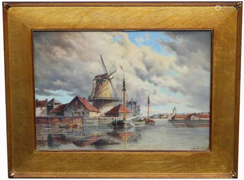 Hermanus Koekkoek II (1836 - 1909) Watercolor