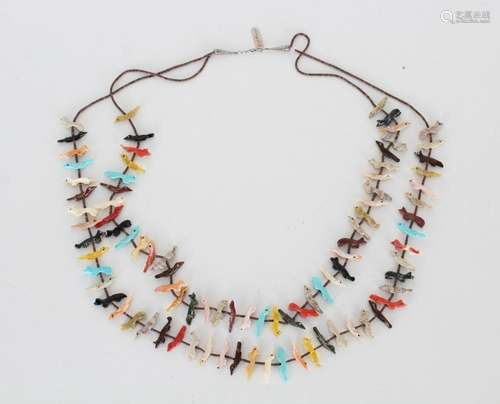 Zuni Fetish Necklace by Lavina Tsikewa Kaskalla