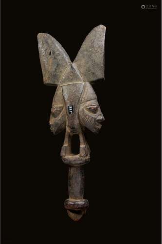 20th C. Yoruba Ose Sango (Dance Staff)