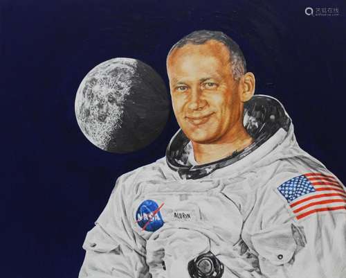 Chris Calle (B. 1961) "Buzz Aldrin" Original