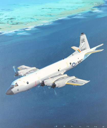 Jack Fellows (B. 1941) "P-3 Orion" Original