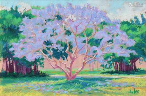 Julee Docking (B. 1920) "Jacaranda Tree"