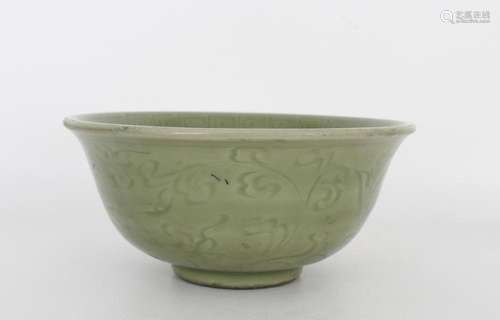 Chinese Ming Style Longquan Celadon Bowl