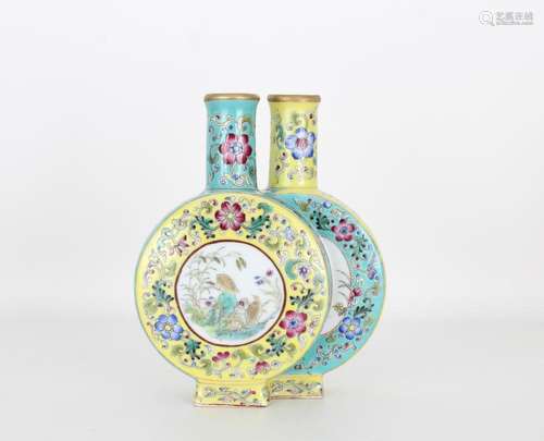 Chinese Republic Period Famille Rose Vase