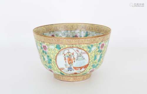 Marked, Chinese Famille Juane Porcelain Bowl