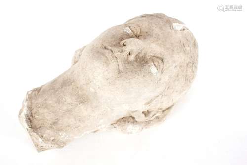 A glazed plasterhead sculpture,36cm