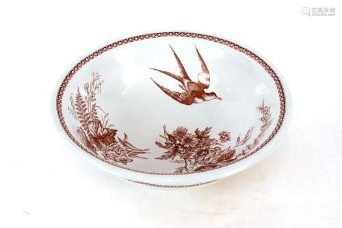 A Victorian Burgess & Leigh Argos pattern wash bowl,38cm...