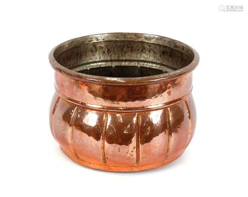 A 19th Century Eastern copper pot,30cm dia. x 21cm high