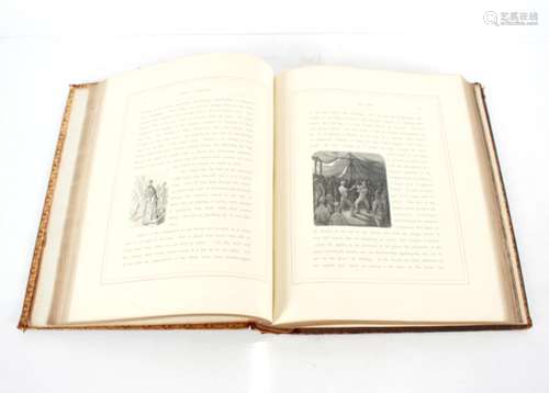 Gustave Dore, London, A Pilgrimage leather and gilt bound