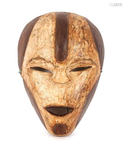 Two Ethnic wooden carved masks,and a smaller double mask