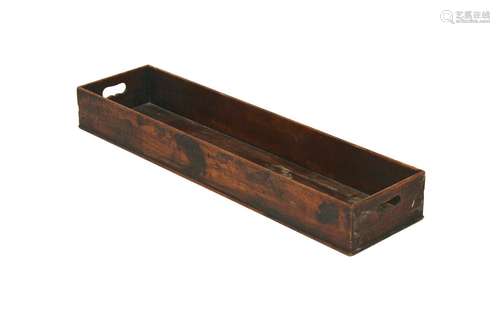 A 19th Century country house oblong mahogany drinks tray,91c...