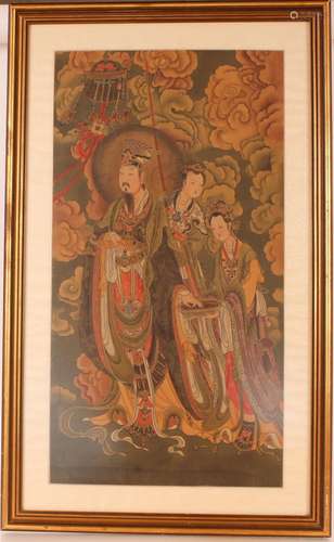 Two interesting Chinese paintings,depicting dignitaries and ...