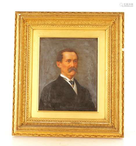 Late 19th Century school, portrait study of a gentleman, 26c...