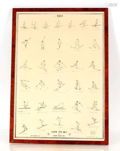 Continental school 1912,study of ski-ing positions entitled ...