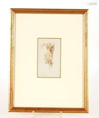 Edward Thompson Davis, study of Briony, signed with initials...