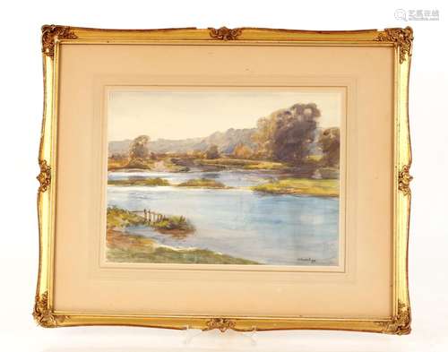 Frank Moss Bennett 1874-1952,Flood Water, signed watercolour...