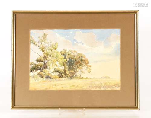 Albert Goodwin,study of Eaton, signed watercolour, 16cm x 23...