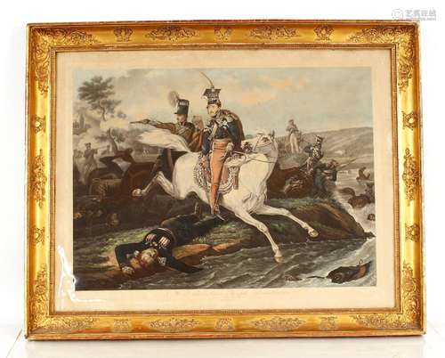 19th Century coloured print, entitled Mort Du Pri