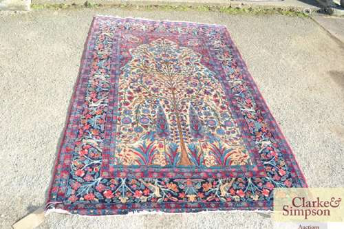 A Isfahan type Tree of Life rug, multi floral deco