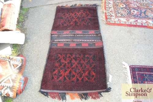 A Baluchi type saddle bag rug, 51 x 24