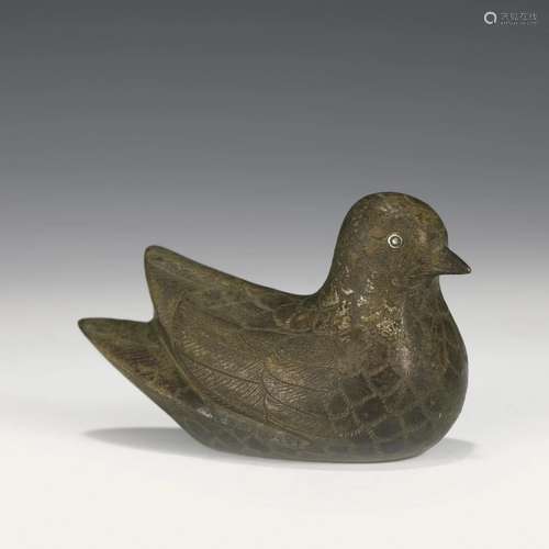 CHINESE HAN BRONZE BIRD EFIGY